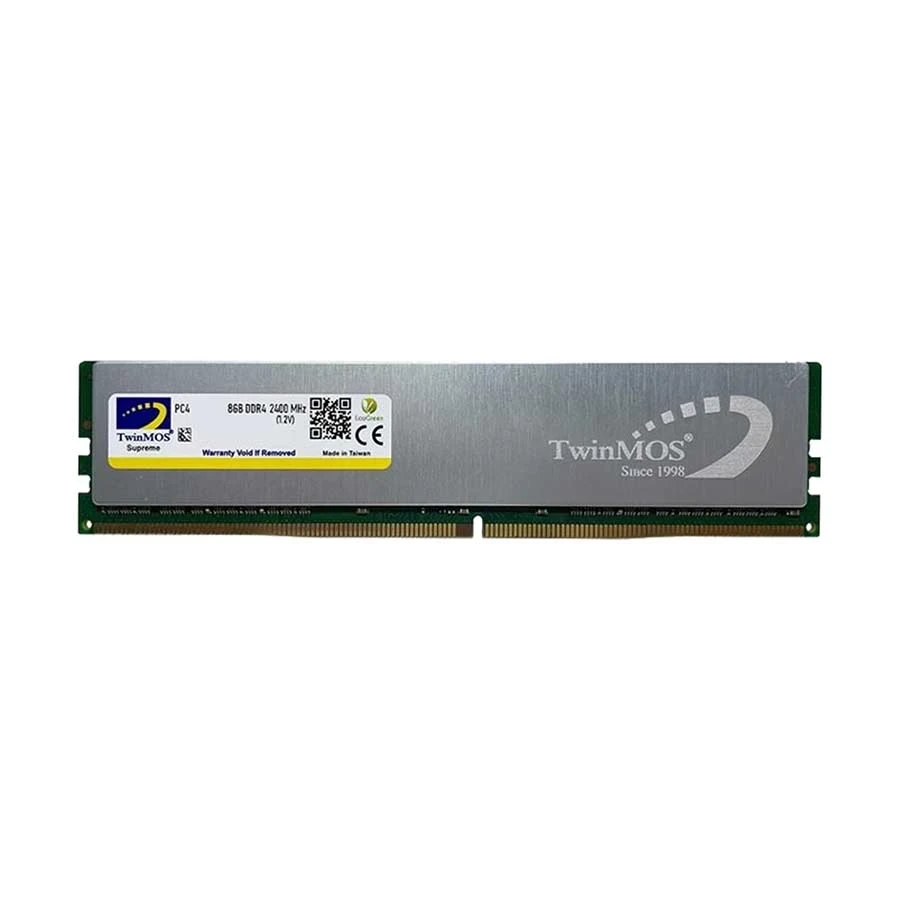 TwinMOS 8GB DDR4 2400MHz Desktop RAM with Silver Heatsink